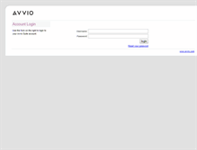 Tablet Screenshot of login.avvio.com
